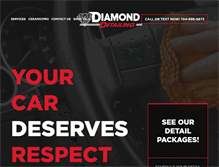 Tablet Screenshot of diamonddetailingnc.com